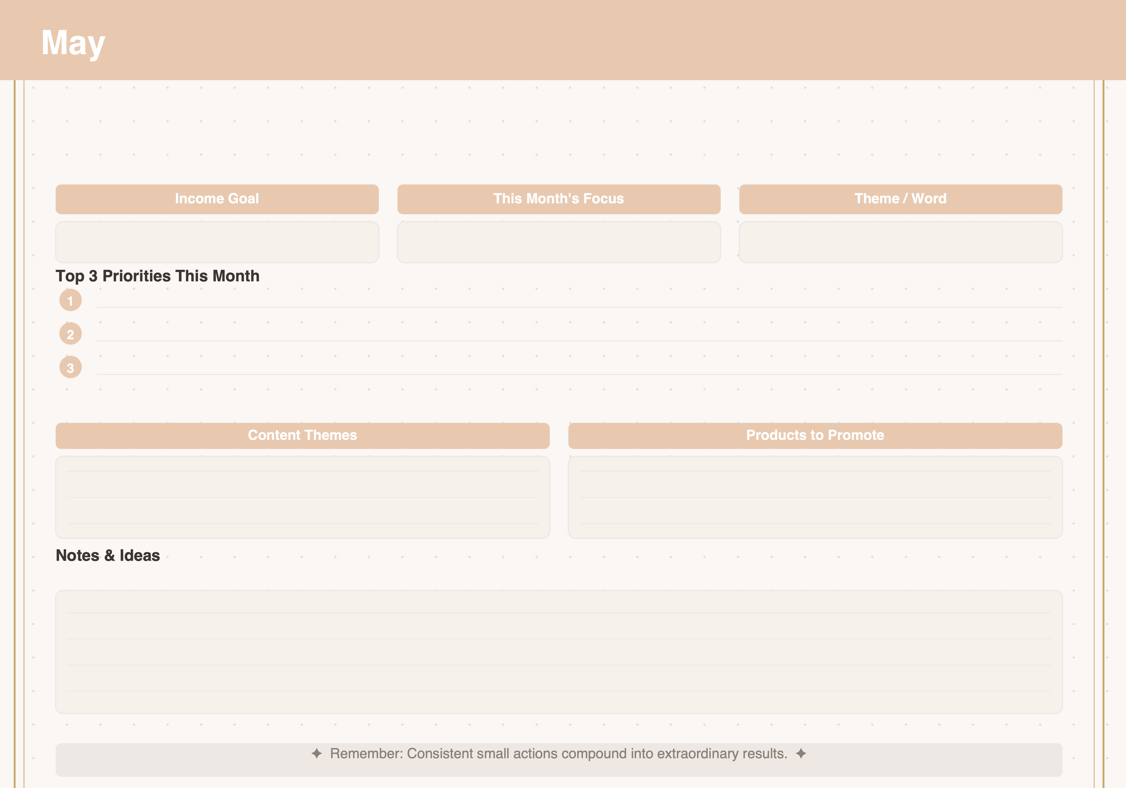 The Creative's Business Planner — A Full Year of Planning Pages for Creatives