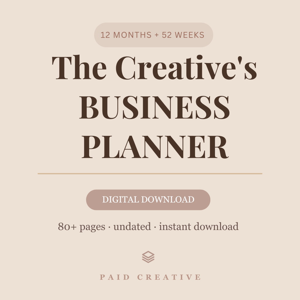 The Creative's Business Planner — A Full Year of Planning Pages for Creatives